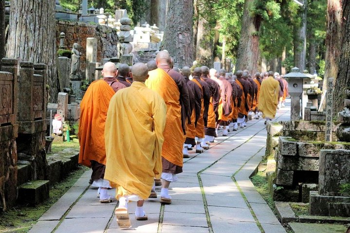 Excursión de medio día a los sitios sagrados del Monte Koya con guía autorizado
