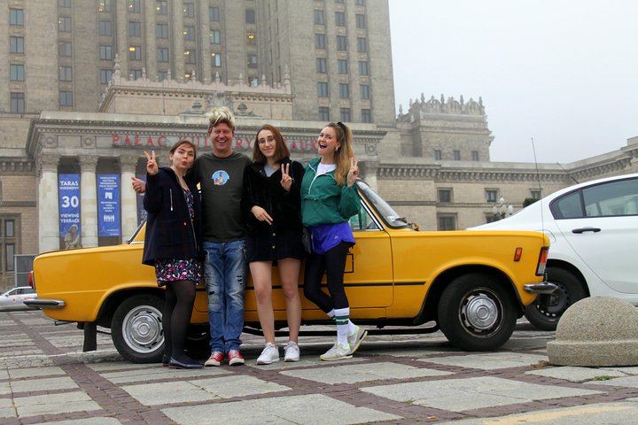 Tour privato: Tour di Varsavia su una Fiat d'epoca