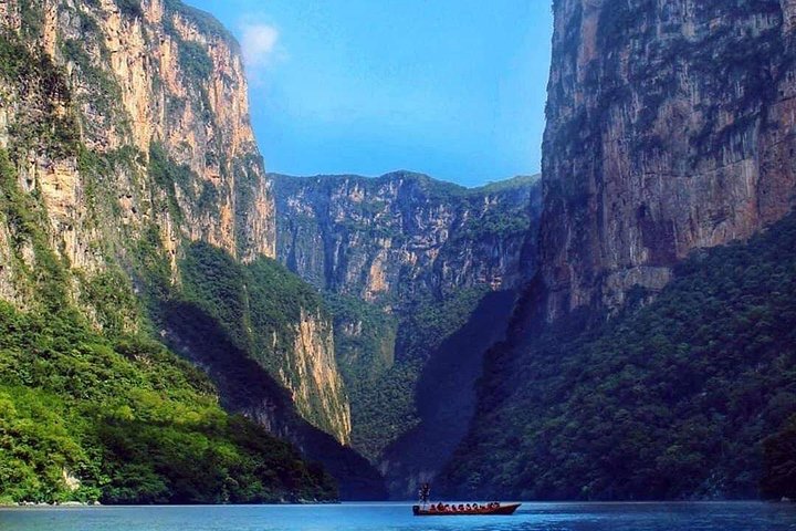 Sumidero Canyon, Miradores del Cañón og Pueblo Chiapa de Corzo.