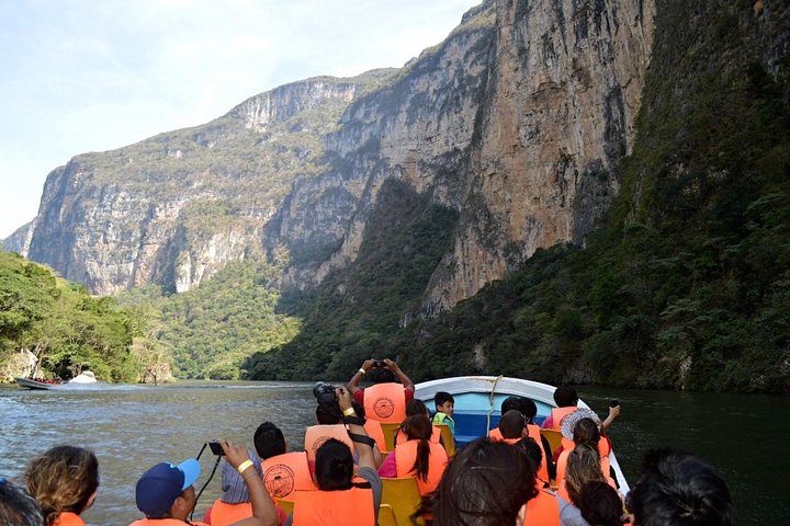Sumidero Canyon, Miradores del Cañón og Pueblo Chiapa de Corzo.