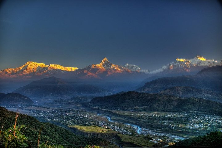 Pokhara: grupo ingressando na excursão Sarangkot Sunrise Himalaia