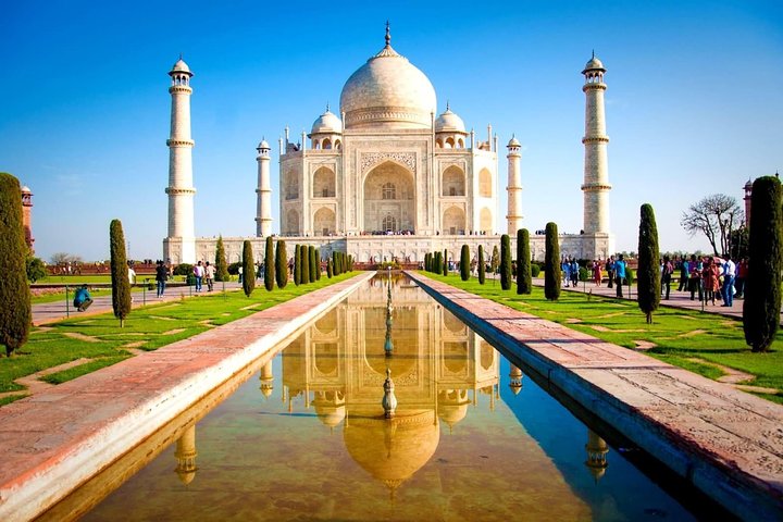 All Inclusive Sunrise Taj Mahal Agra Fort Tagestour von Neu-Delhi