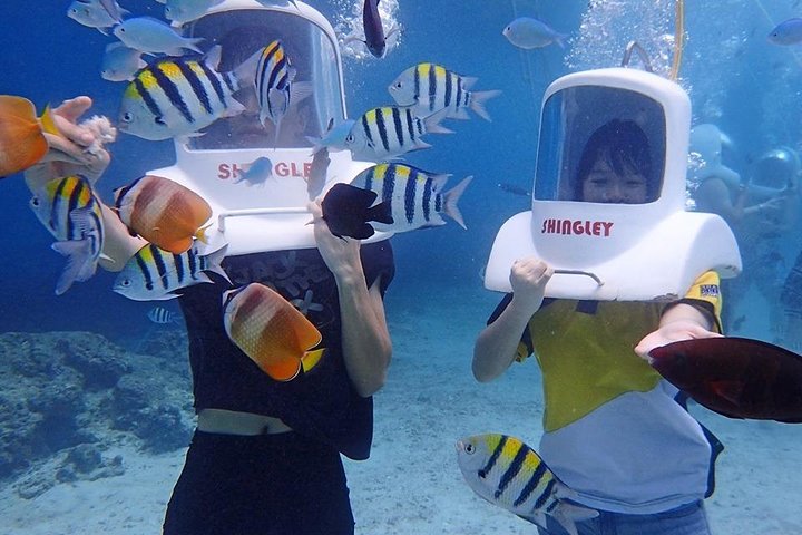 Boracay Island Hopping + Hot Kawa + Parasailing + Hjälmdykning
