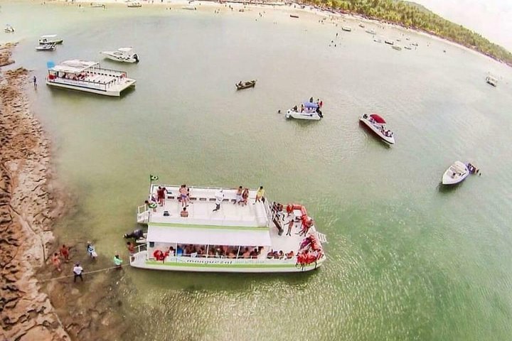 Carneiros strandtur med katamaran (Bora Bora)