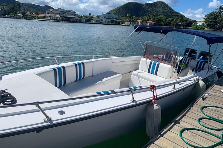 St. Lucia Private Boat Tour, Mud Bath, Waterfall & Beach Time