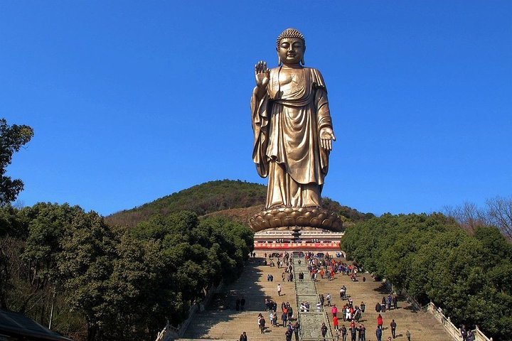 Tour privato del Wuxi Lingshan Buddhist Scenic Spot e Tai Lake