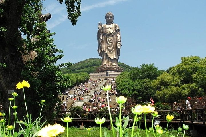 Excursion privée d'une journée à Wuxi LingShan Buddha et Huishan Old Town