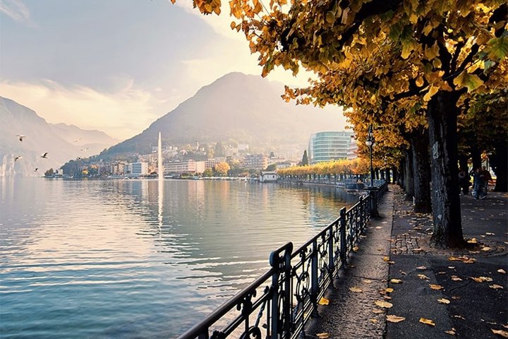 Lugano Monte Bre Lago di Lugano visita guidata privata, da Lugano.