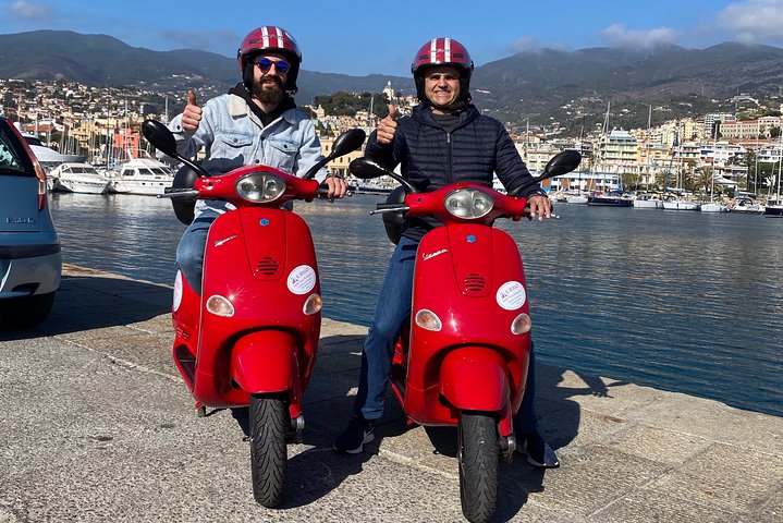 Vespa Tour in Sanremo voor een halve dag