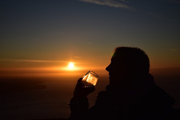 Visite partagée Premium d'une demi-journée au coucher du soleil au volcan Osorno