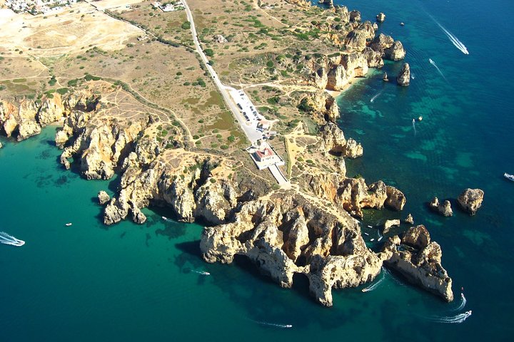 Ponta da Piedade Caves Kajaktocht in Lagos + Snorkelen