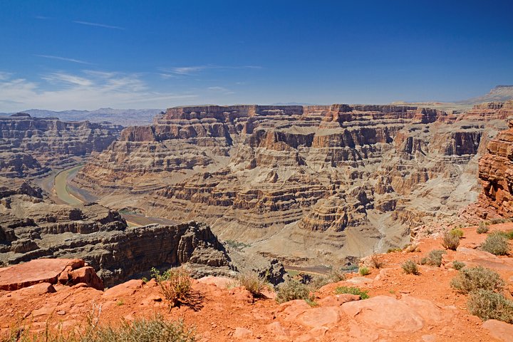 Grand Canyon West Heli Tour med bådtur og valgfrit adgangskort