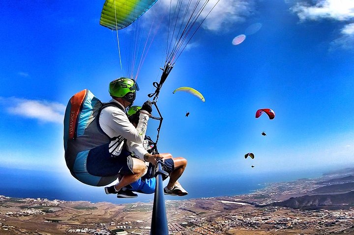 Bronze Tandem Paragliding Voo no Sul de Tenerife com Pick-up