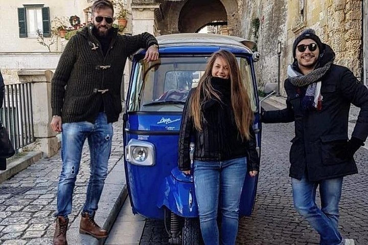 Lange privé panoramische tour met Ape Calessino in Matera