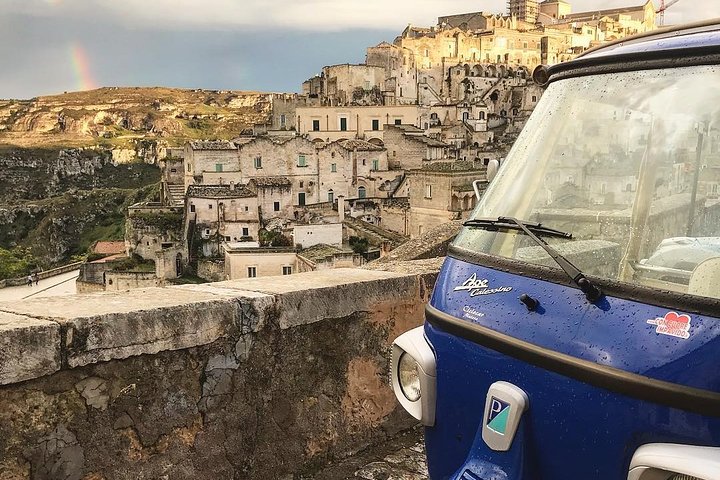 Lange privé panoramische tour met Ape Calessino in Matera