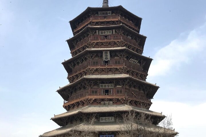Private Day Tour naar Yingxian houten pagode en hangend klooster vanuit Taiyuan