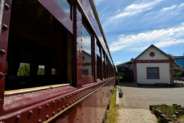 Tour de cata de vinos con paseo en tren Maria Fumaça