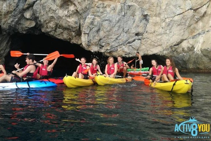 Kajak- og snorkeltur i Cerro Gordo Naturpark, La Herradura
