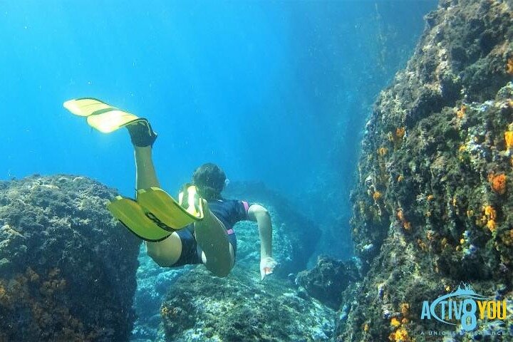 Kajak- og snorkeltur i Cerro Gordo Naturpark, La Herradura