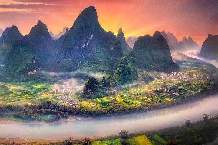 1-daagse Guilin-stadstour en uiteinden van Yangshuo vanaf de rijstterrassen van Longji