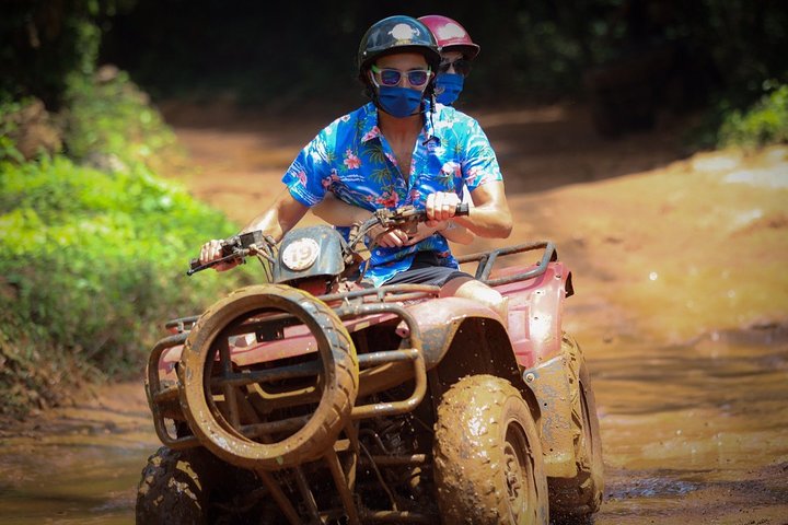 Cancun Best ATV Tour, Ziplines and Cenote Swim with Lunch