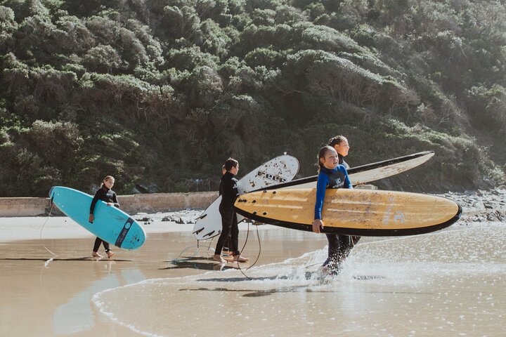 Clases de surf de 1 hora y 15 minutos en Victoria Bay y Wilderness