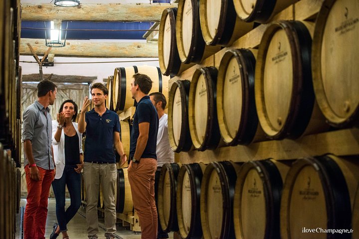 Tour privado de champán, productores familiares y almuerzo.