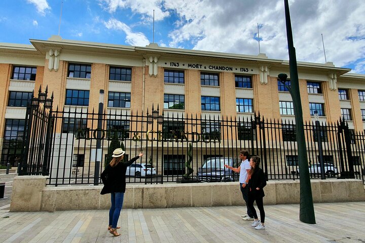 Tour privado de champán, productores familiares y almuerzo.