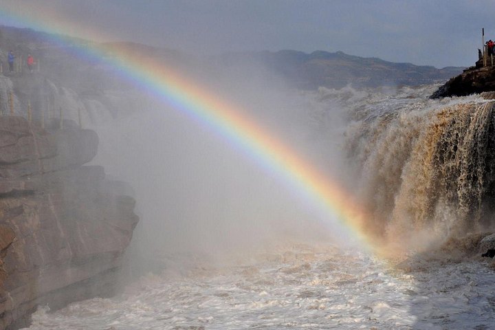 Excursão privada de um dia pelo Rio Amarelo à Cachoeira Hukou