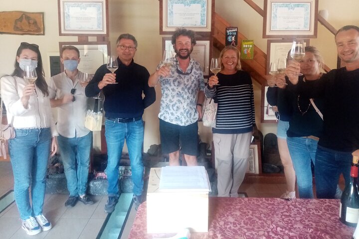 Privérondleiding van 6 uur langs drie Etna-wijnhuizen met eten en wijnproeverij