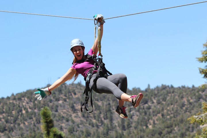 Zipline Tour: 9 linee zip ad alta velocità e divertente ponte sospeso