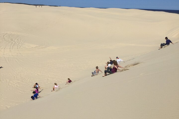 Tour de pasajeros en 4x4 por Port Stephens, playa y dunas de arena