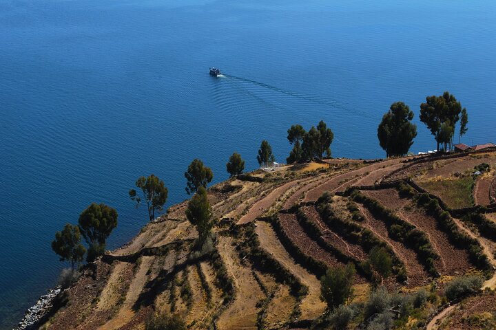Uros Schilf schwimmende Inseln & Taquile Insel Titicaca Puno Ganztags