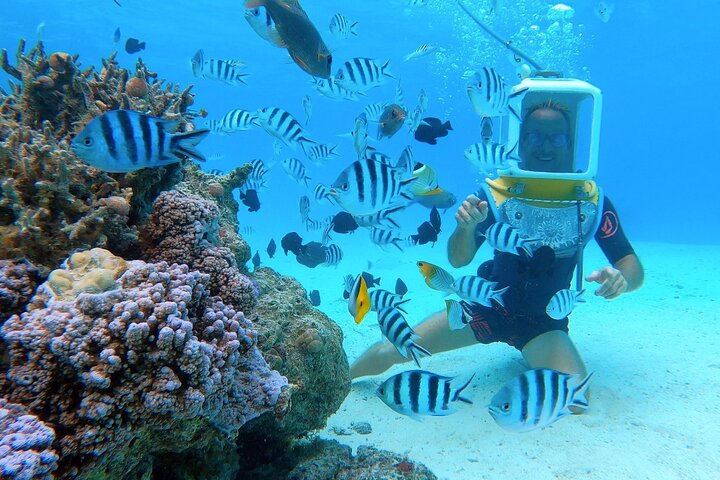 Aqua Safari prima immersione in casco (Scuba)
