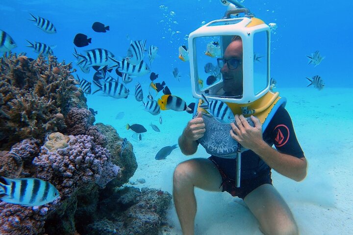 Aqua Safari prima immersione in casco (Scuba)