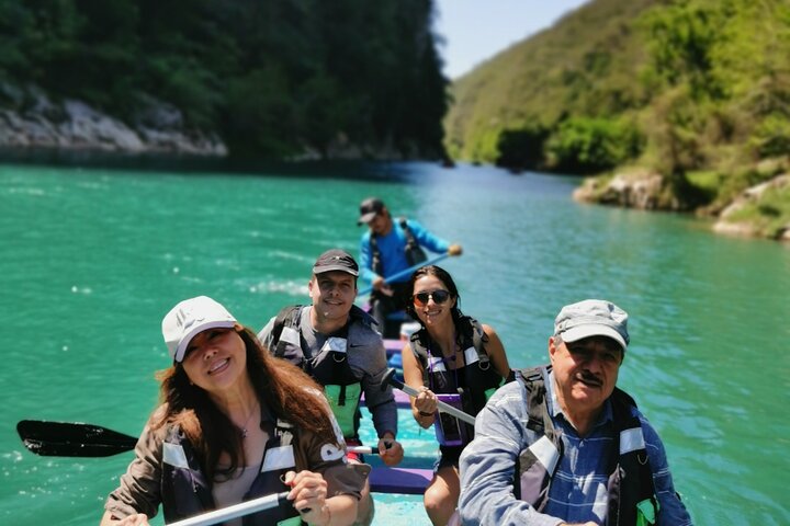 Show das Andorinhas, Cachoeira Tamul de canoa e Cenote Cueva del Agua