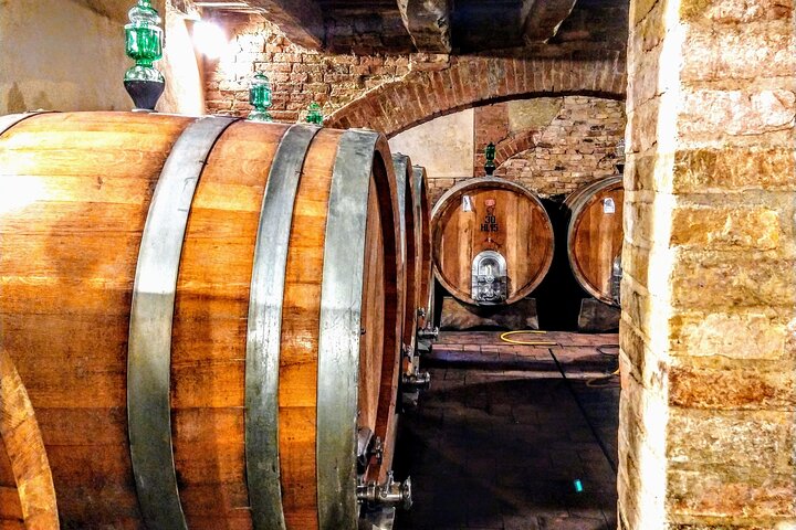 Montalcino: Brunello Weinprobe & Mittagessen in einer toskanischen Burg