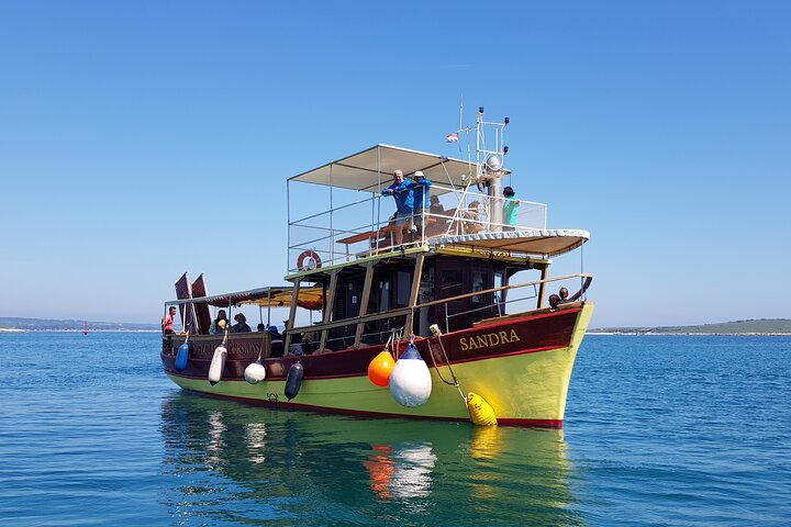 Medulin-Kamenjak Gita in barca di 5 ore Bevande ALL-INCLUSIVE su Sandra Boat