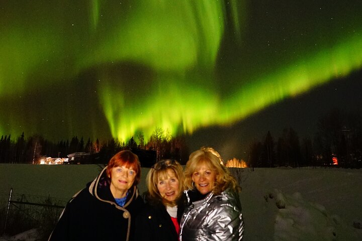 Aurora boreale (osservazione dell'aurora boreale) a caccia di fotografie a Fairbanks