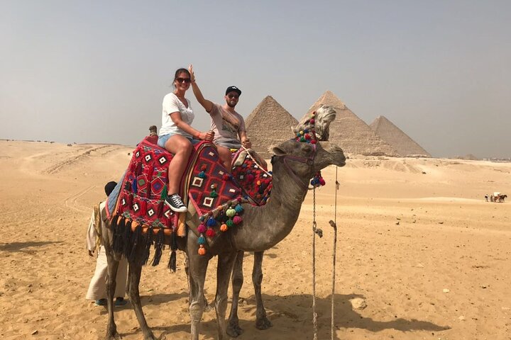 Grand Egyptian Museum, pyramiderna och sfinxen från Sharm el Sheikh