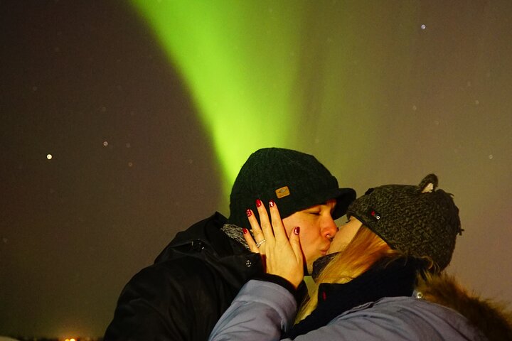Aurora boreale (osservazione dell'aurora boreale) a caccia di fotografie a Fairbanks
