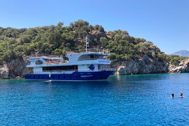 Full-Day Boat trip marmaris / Day trip by Glass bottom