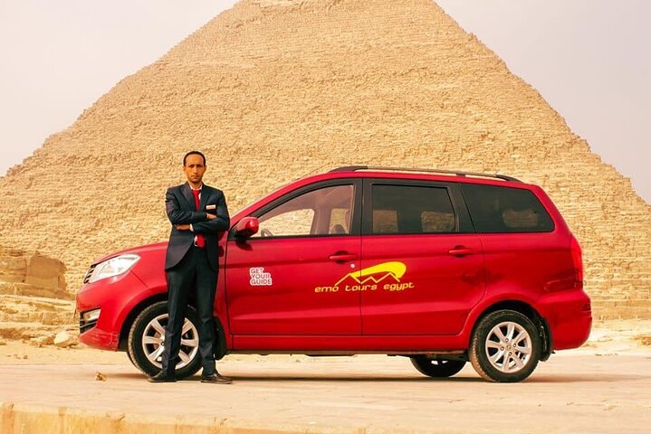 Tour privado a las pirámides de Giza con paseo en camello alrededor de la Gran Pirámide