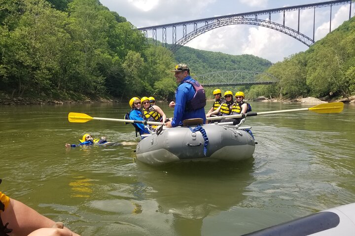Wildwaterraften in nationaal park in New River Gorge WV