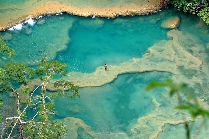 Geniet van de natuurlijke zwembaden van Semuc Champey + de Lanquin-grotten - Tour vanuit Coban