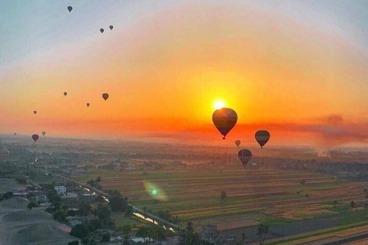 Vol de luxe en montgolfière au lever du soleil à Louxor avec prise en charge à l'hôtel