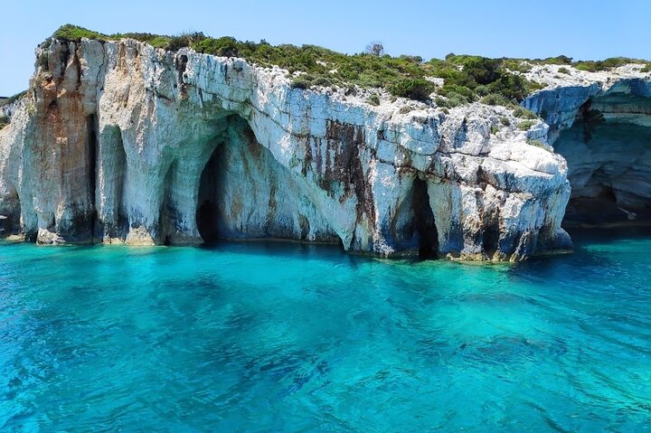 Zakynthos All Day Tour Shipwreck-stranden, utsiktspunkt - Blue Caves