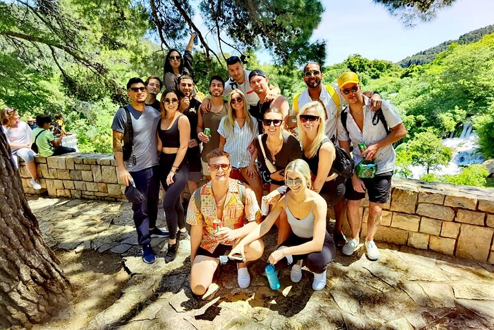 Tour di un giorno alle cascate di Krka con giro in barca da Spalato e Trogir