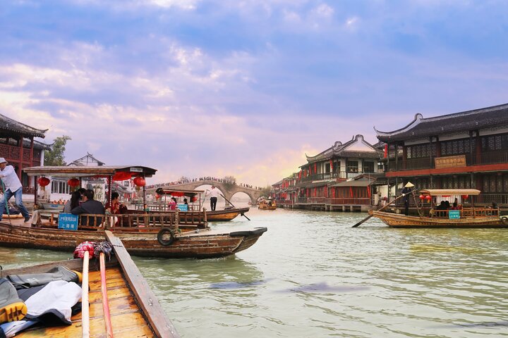 Shanghai Private Tour: Zhujiajiao Wasserstadt und Bootsfahrt