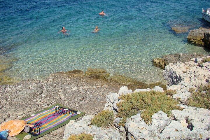 Medulin-Kamenjak Gita in barca di 5 ore Bevande ALL-INCLUSIVE su Sandra Boat